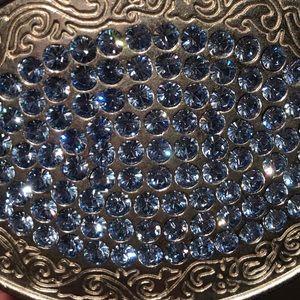 Abercrombie & Fitch Swarovski Crystal Leather Belt